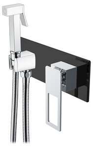 Изображение товара Гигиенический душ Boheme Q 147-BCR со смесителем черный хром Италия