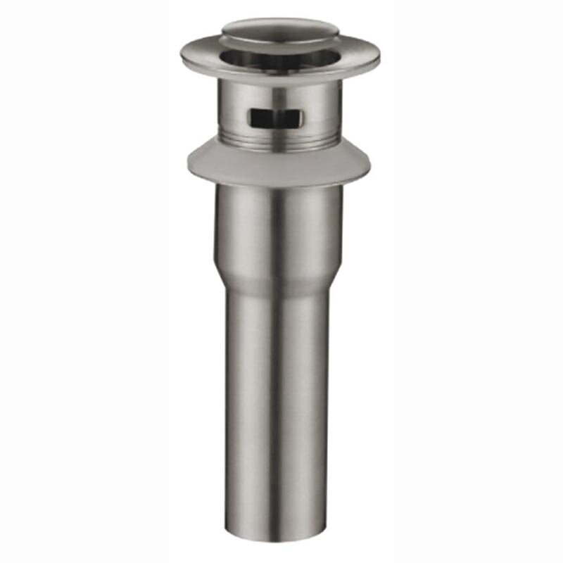 Изображение товара Донный клапан BelBagno с переливом сатин нержавеющая сталь 1 дюйм BB-PCU-02-IN