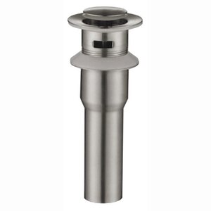 Изображение товара Донный клапан BelBagno с переливом сатин нержавеющая сталь 1 дюйм BB-PCU-02-IN