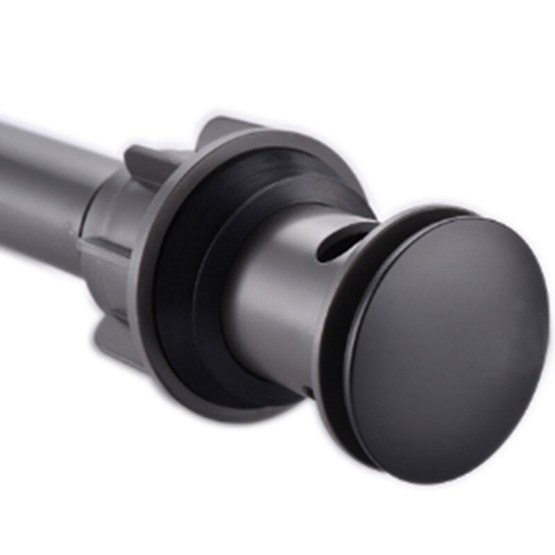 Изображение товара Донный клапан BelBagno с переливом черный матовый BB-PCU-03-NERO