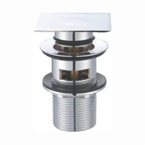 Изображение товара Донный клапан BelBagno, с переливом, хром, BB-PCU-07-CRM