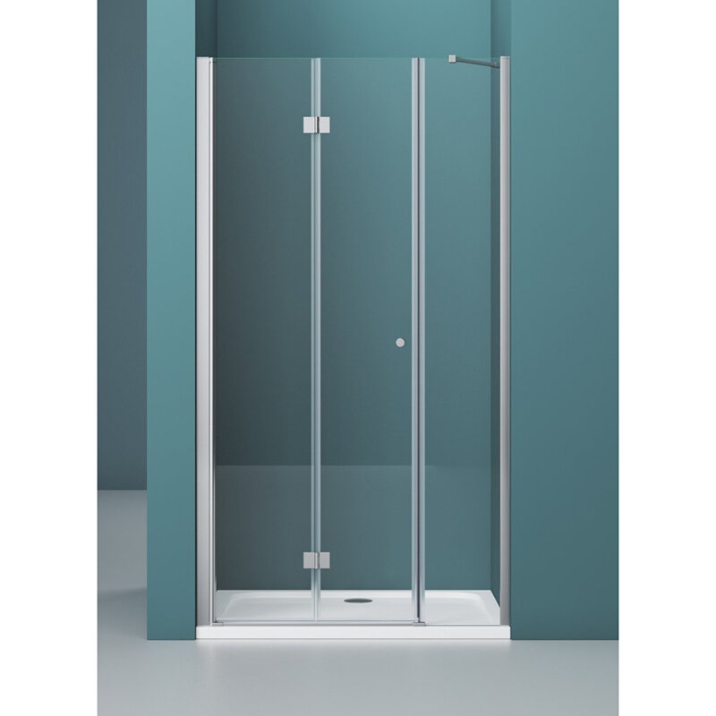 Изображение товара Душевая дверь в нишу BelBagno Albano 100х195 см стекло прозрачное хром профиль Италия