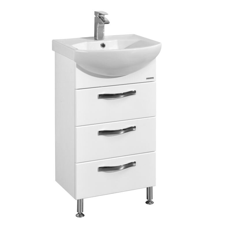 Изображение товара Тумба с раковиной Aquaton АРИЯ 50 Н, 1A1402K0AA010, белый