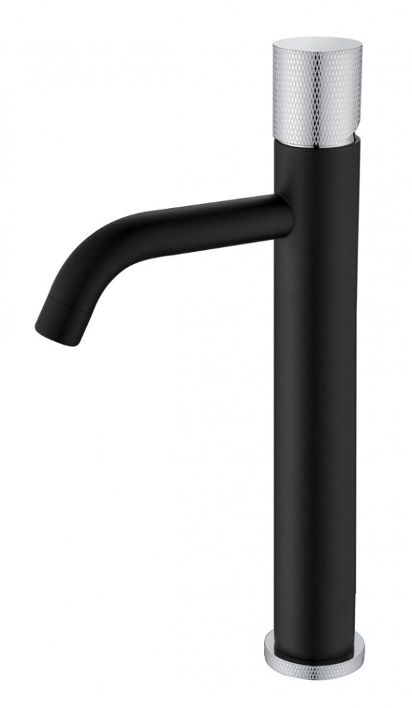 Изображение товара Смеситель Boheme Stick 122-BCR.2 для раковины черный матовый хром
