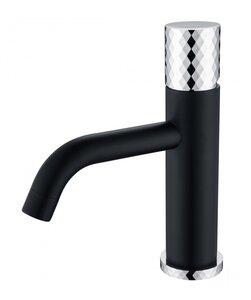 Изображение товара Смеситель Boheme Stick 121-BCR для раковины, черный, (black diamond chrome)