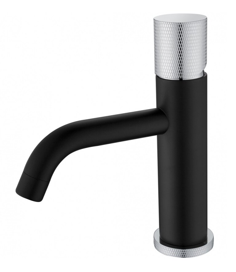 Изображение товара Смеситель Boheme Stick 121-BCR.2 для раковины, черный, (black touch chrome)