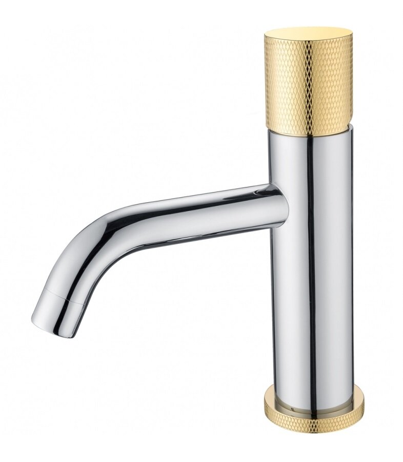 Изображение товара Смеситель Boheme Stick 121-CRG.2 для раковины, хром, золото (chrome touch gold)