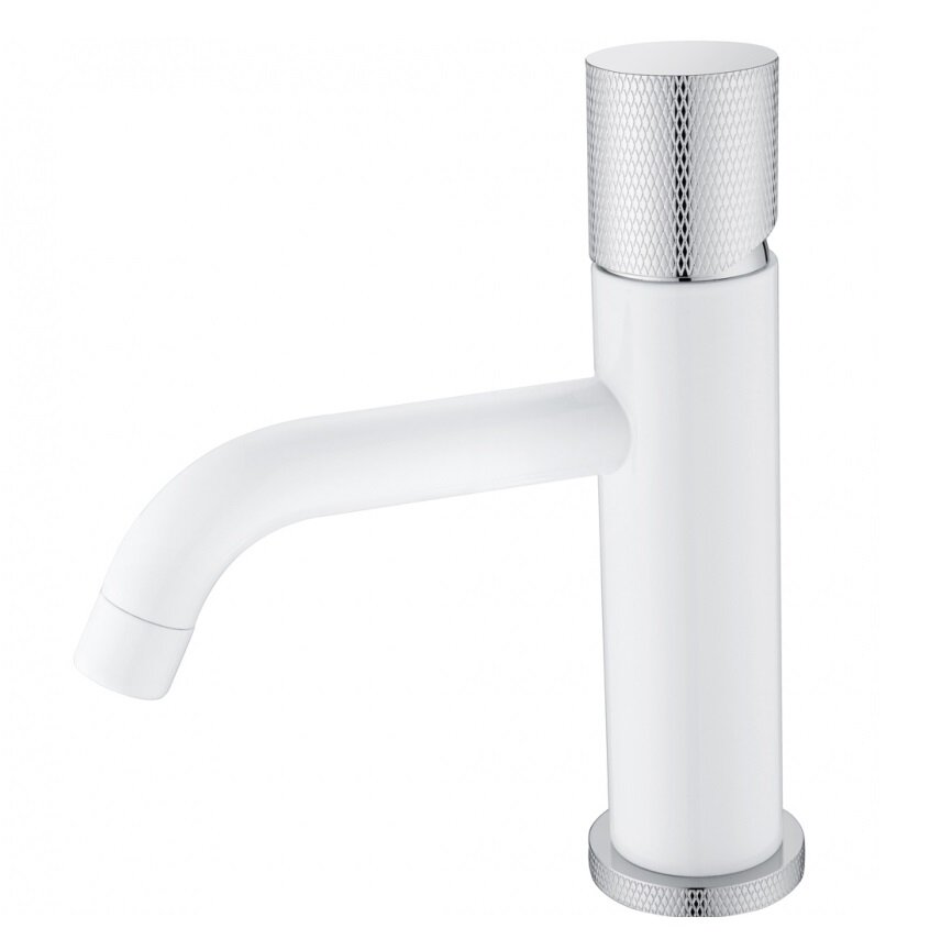 Смеситель Boheme Stick 121-WCR.2 для раковины, белый, хром (white touch ...