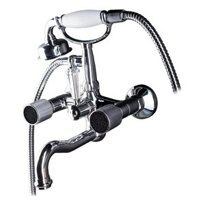 Изображение товара Смеситель для ванны Boheme Royal Crystal с душевым гарнитуром хром 273-Royal/CRST