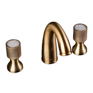 Изображение товара Смеситель Boheme Royal Crystal для раковины на 3 отверстия, бронза, 317-Royal/CRST
