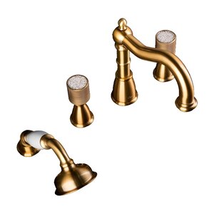 Изображение товара Смеситель для ванны Boheme Royal Crystal, бронза, 4 отверстия, Италия