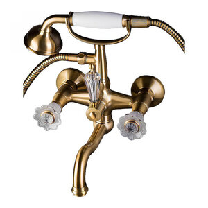 Изображение товара Смеситель Boheme Camelia 313-Camelia для ванны, с душевым гарнитуром, бронза