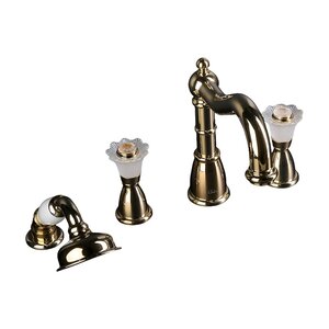 Изображение товара Смеситель для ванны Boheme Camelia на 4 отверстия золотой стиль ретро