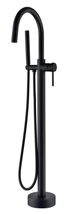 Изображение товара Смеситель Boheme Camelia для ванны напольный, черный, 469-B (229-B)