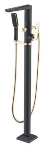Изображение товара Смеситель Boheme Venturo 389-B для ванны напольный, черный, золото