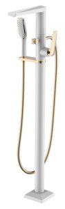 Изображение товара Напольный смеситель для ванны Boheme Venturo 389-W белый с золотом