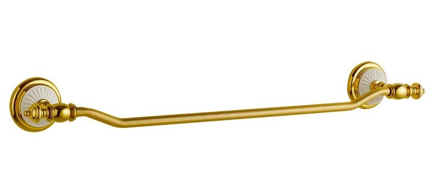 Изображение товара Полотенцедержатель Boheme Palazzo 10102 из латуни и керамики для ванной стиль ретро