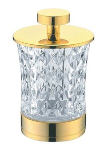 Изображение товара Стакан для ватных дисков Boheme, золото, 10215