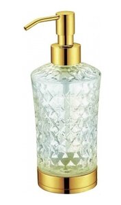 Изображение товара Дозатор жидкого мыла Boheme, круглый, золото, 10222