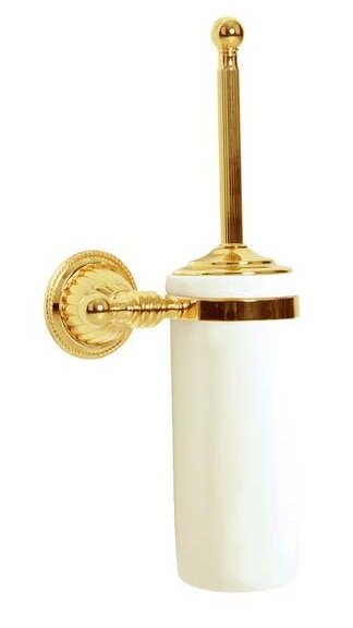 Изображение товара Настенный ершик для туалета Boheme Hermitage 10363 круглой формы с золотым покрытием