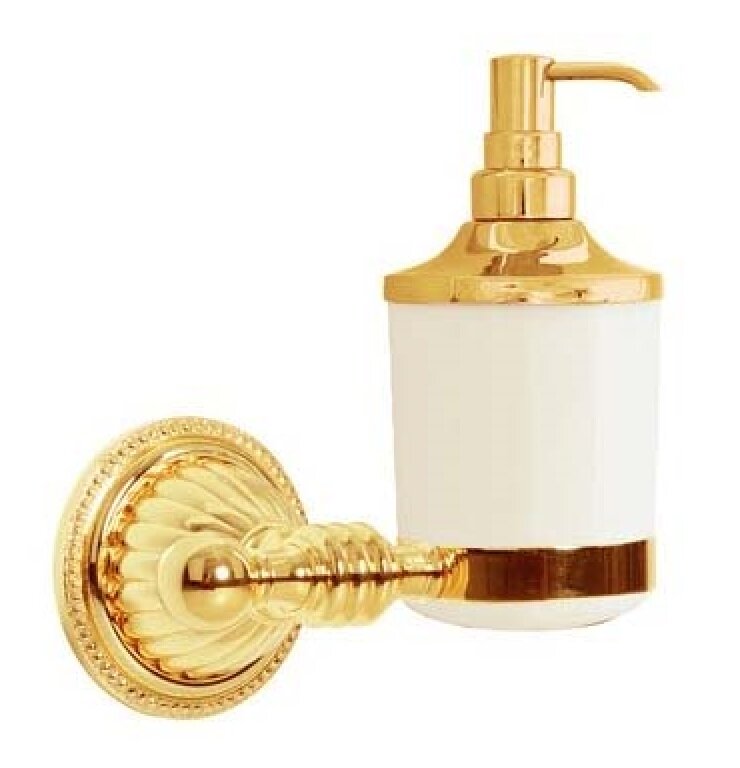 Изображение товара Дозатор жидкого мыла Boheme Hermitage 10367 настенный, золото