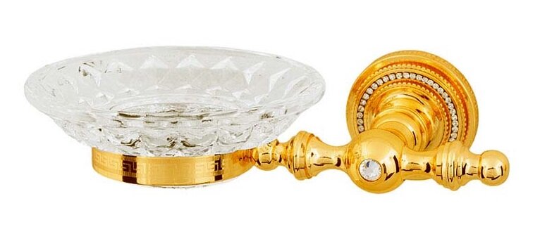 Изображение товара Мыльница Boheme Imperiale 10403, настенная, латунь и хрусталь, золото