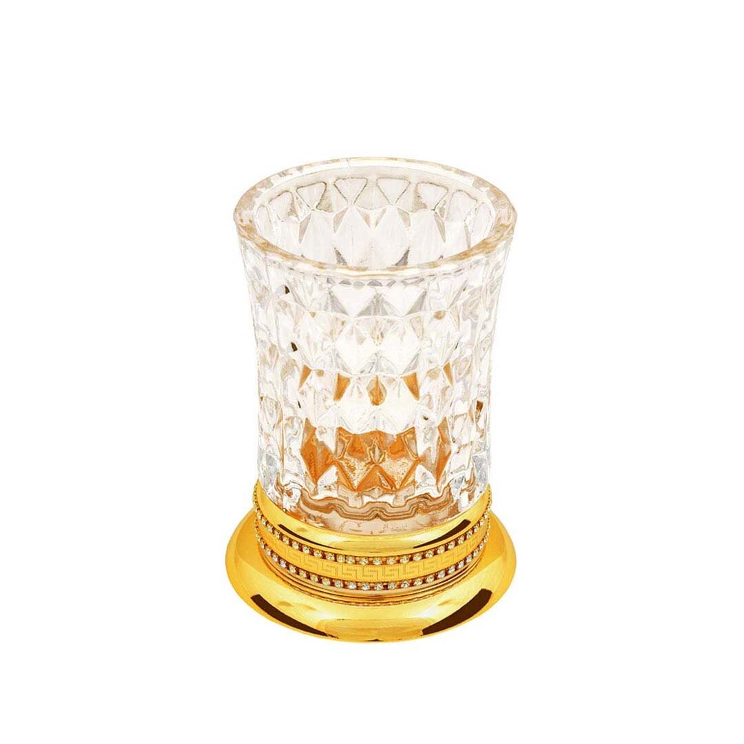 Изображение товара Стакан для зубных щеток Boheme Imperiale 10412 настольный, золото Изображение товара Стакан для зубных щеток Boheme Imperiale 10412 настольный, золото