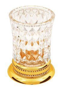 Изображение товара Стакан для зубных щеток Boheme Imperiale 10412 настольный, золото