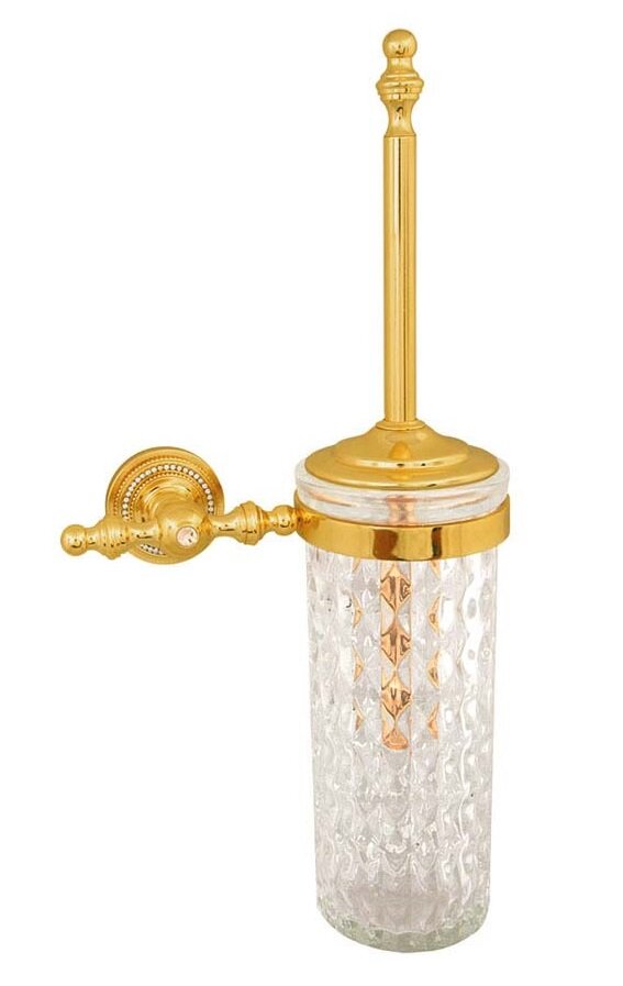 Изображение товара Настенный ершик для унитаза Boheme Imperiale золото 10414