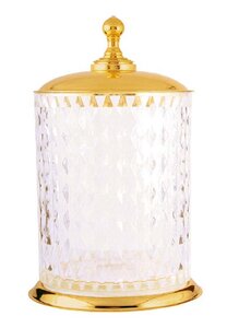 Изображение товара Ведро для мусора Boheme Imperiale 10424, хрусталь, золото