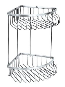 Изображение товара Угловая двойная полка Boheme Brillante 10453 из латуни хром глянец для интерьера