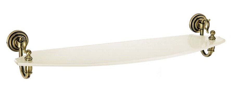 Изображение товара Стеклянная бронзовая настенная полка Boheme Medici в стиле ретро 58x16.5 см