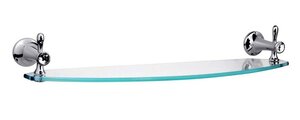 Изображение товара Стеклянная настенная полка Boheme Puro 10707, хром, ретро дизайн