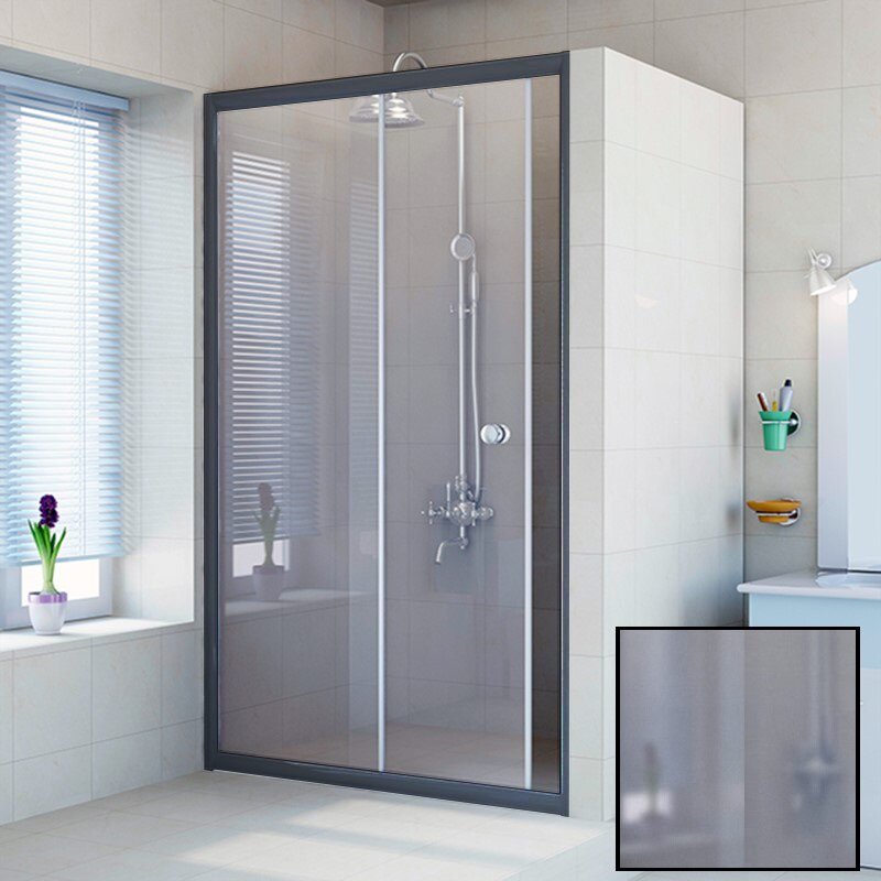 Изображение товара Душевая дверь Радомир Вита 160 см раздвижная, стекло матовое, профиль черный, 1-63-6-0-0-1121