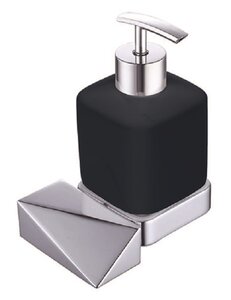 Изображение товара Дозатор жидкого мыла Boheme New Venturo 10317-CR-B, хром, черный