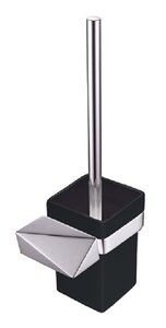 Изображение товара Ершик для унитаза Boheme New Venturo 10319-CR-B, хром, черный