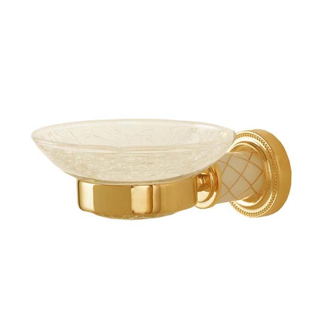 Изображение товара Мыльница Boheme Murano 10903-W-G золотая настенная из муранского стекла Изображение товара Мыльница Boheme Murano 10903-W-G золотая настенная из муранского стекла
