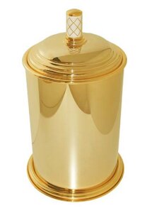 Изображение товара Ведро Boheme Murano 10907-W-G золото для мусора