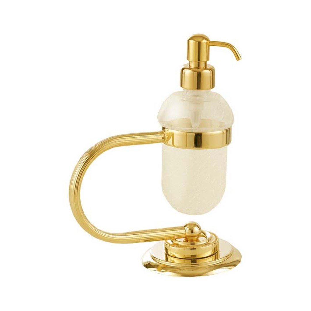 Изображение товара Дозатор жидкого мыла Boheme Murano 10909-G настольный, золото Изображение товара Дозатор жидкого мыла Boheme Murano 10909-G настольный, золото