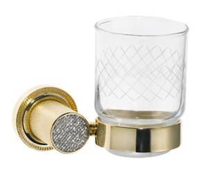 Изображение товара Стакан для зубных щеток Boheme Royal Cristal 10924-G, золото