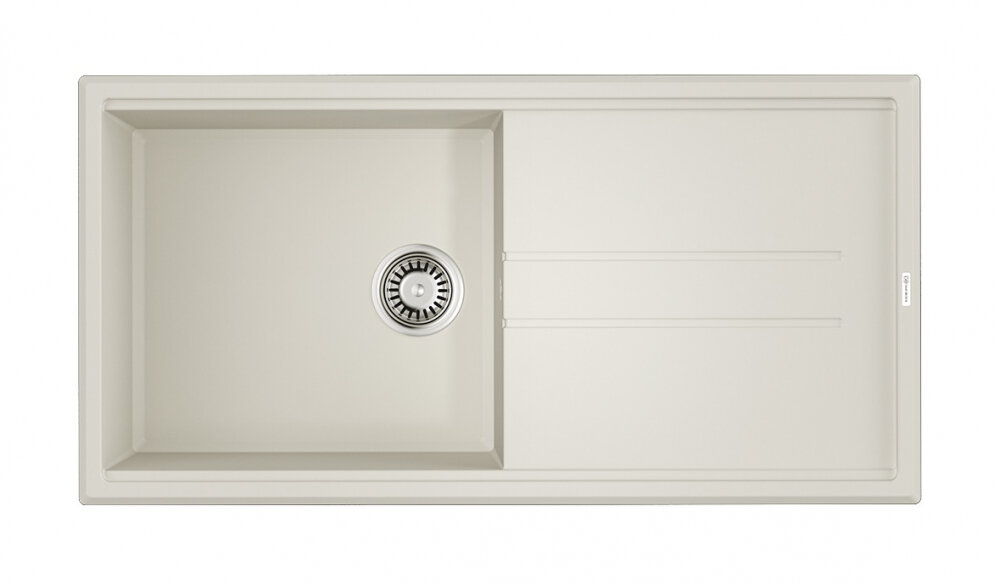 Изображение товара Мойка кухонная Omoikiri Tedori 100-WH белая искусственный камень