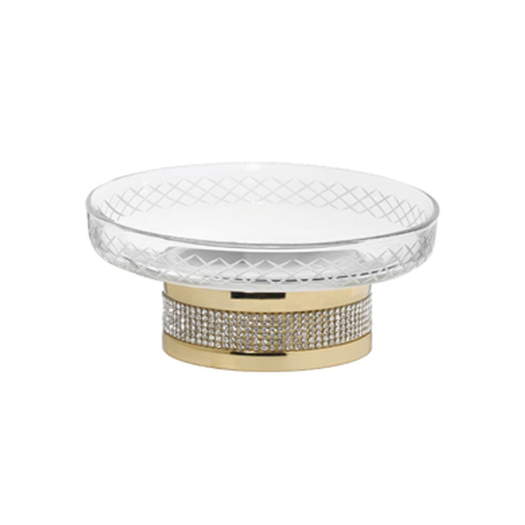 Изображение товара Мыльница Boheme Royal Cristal 10930-G настольная, золото Изображение товара Мыльница Boheme Royal Cristal 10930-G настольная, золото