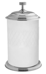 Изображение товара Ведро для мусора Boheme Royal Cristal стекло, хром, белый, 10934-CR