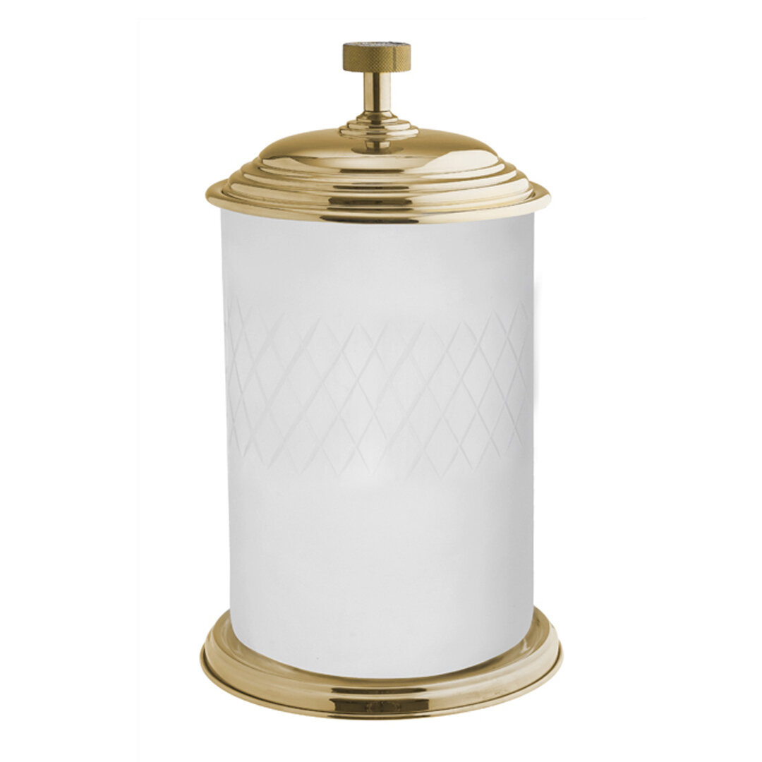 Изображение товара Ведро для мусора Boheme Royal Cristal 10934-G стекло, золото