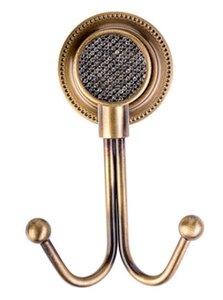 Изображение товара Настенный крючок Boheme Royal Cristal 10926-BR-B бронзовый с кристаллами