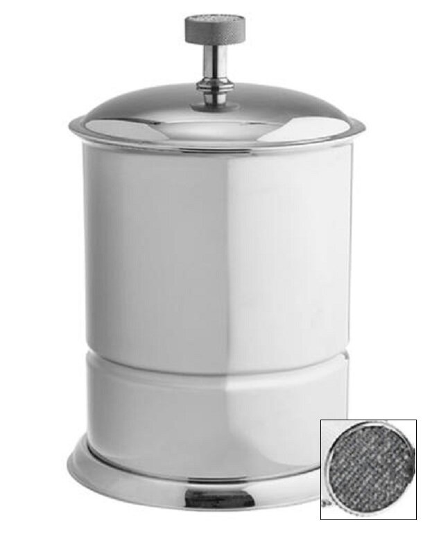 Изображение товара Ведро для мусора Boheme Royal Cristal 10927-CR-B, хром, черные кристаллы