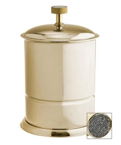 Изображение товара Ведро для мусора Boheme Royal Cristal 10927-G-B, золото, черные кристаллы