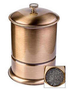 Изображение товара Ведро для мусора Boheme Royal Cristal 10927-BR-B, бронза, черные кристаллы