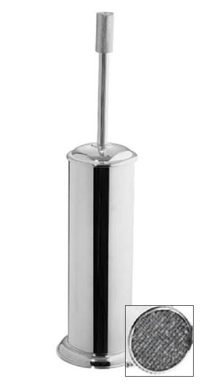 Изображение товара Ершик для унитаза Boheme Royal Cristal 10928-CR-B с черными кристаллами и хромом