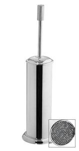Изображение товара Ершик для унитаза Boheme Royal Cristal 10928-CR-B с черными кристаллами и хромом
